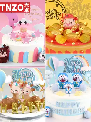 Cake model simulation 2021 New Net red popular birthday cake model cartoon fruit cake model sample