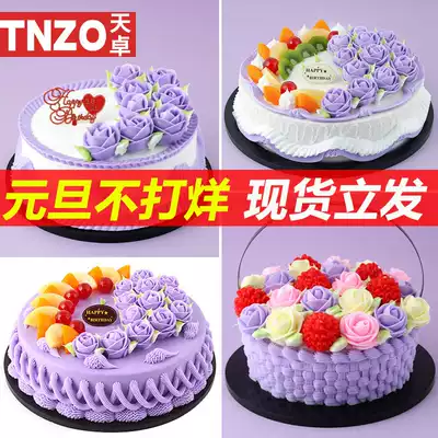 New Tianzhuo simulation birthday cake model simulation fresh flowers flower basket fresh fruit grain plastic cake model