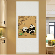 Chinese characteristics business Sichuan gifts go abroad to send foreign guests foreigners gifts embroidered panda silk painting office