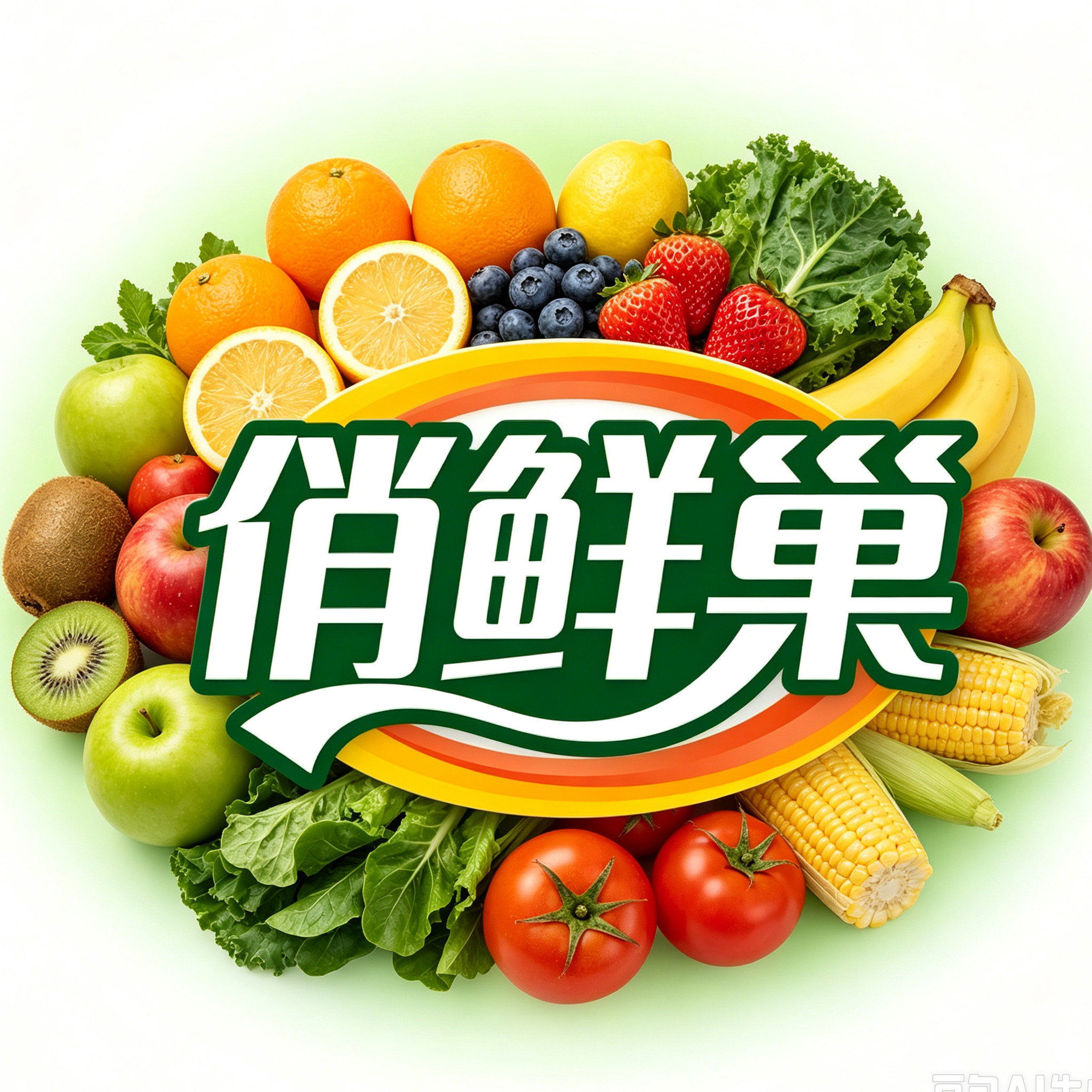 俏鲜巢旗舰店的LOGO
