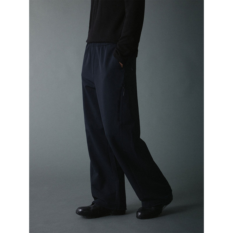 Kansue / Taiwan Straight-Leg Loose-Fit Trousers with a Structured Drape, Multiple Zippers, and Three-Dimensional Tailoring