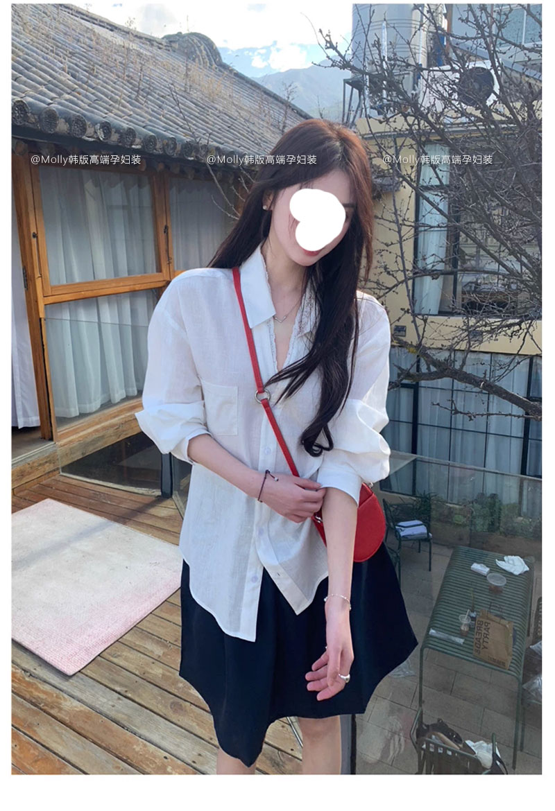 孕妇日系学院风半身裙子夏季薄款时尚显瘦百搭慵懒蓬蓬裙a字中裙 — 20
