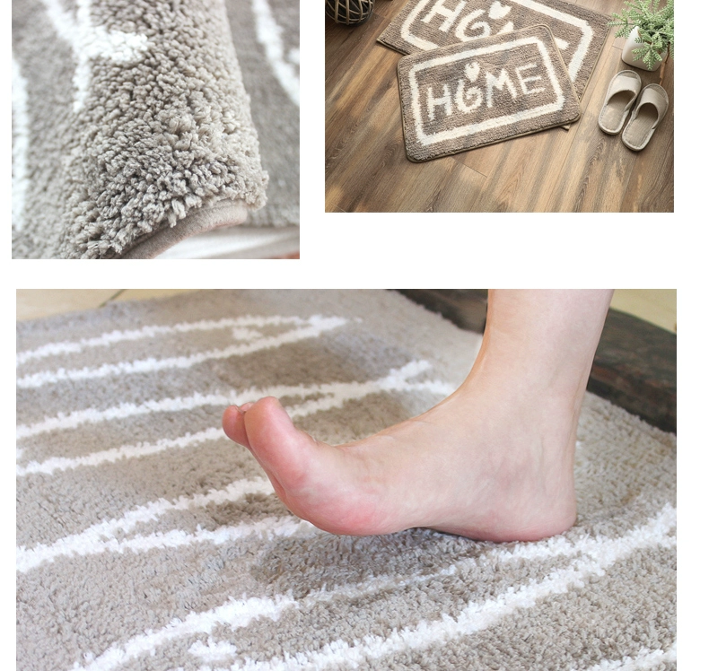 Bath mat thảm lối vào phòng tắm nhà vệ sinh thảm tấm thảm chùi chân nhà tiền sảnh cửa mat thảm thấm - Thảm sàn