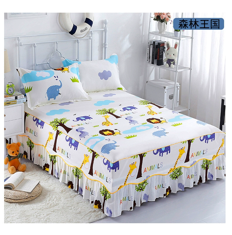 Tinh khiết bông giường váy một mảnh tấm trải giường cotton bedspread váy Simmons nệm bảo vệ 1.5m1.8 mét phụ nữ - Váy Petti