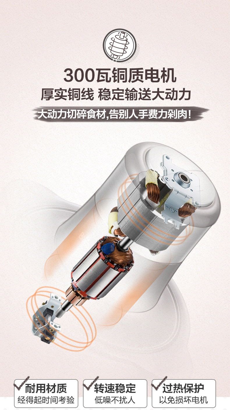 小熊 第四代全钢绞肉机 2L 图11