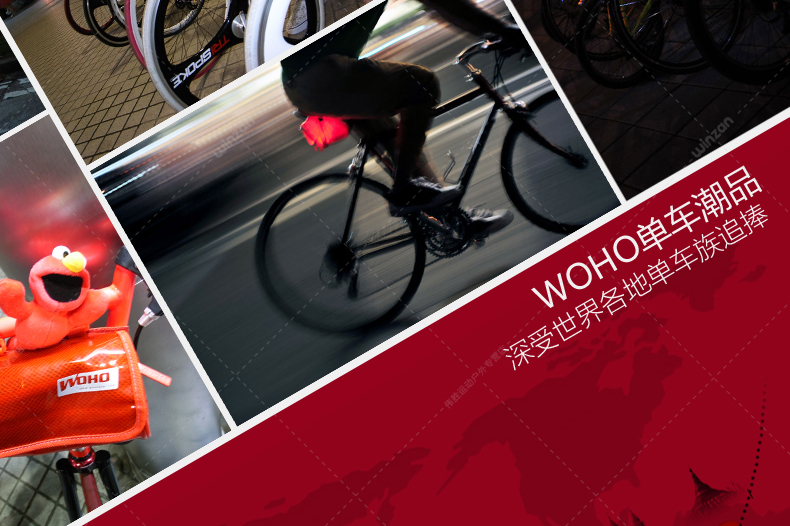 Sacoche pour vélo mixte WOHO - Ref 2225601 Image 42