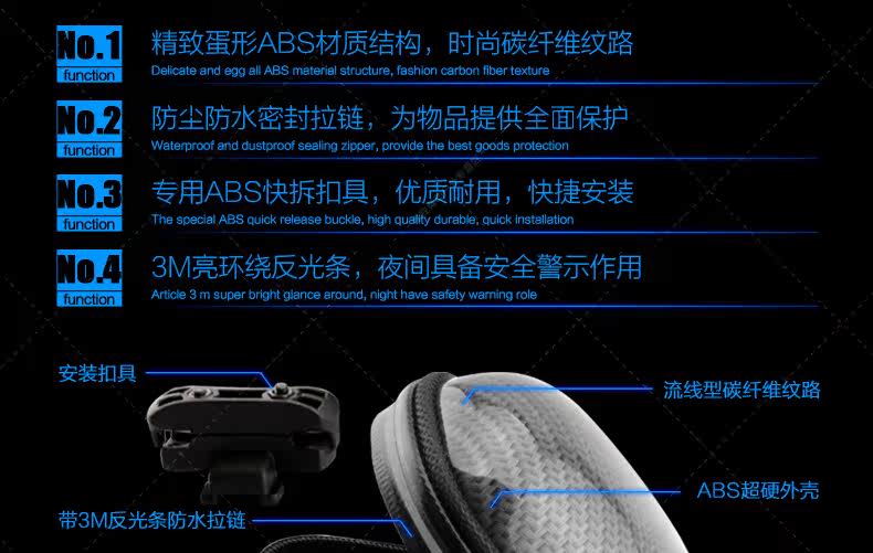 Sacoche pour vélo mixte MINAS - Ref 2217489 Image 13