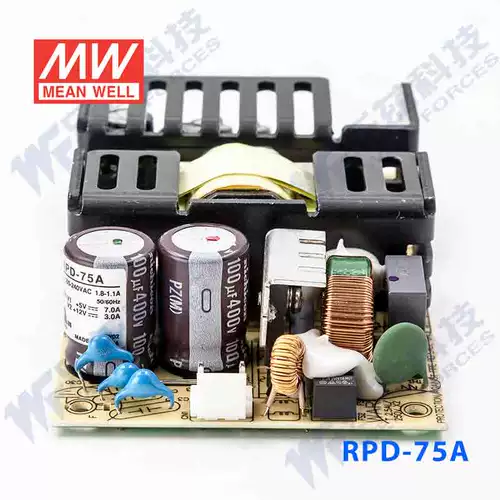 RPD-75A Taiwan Mingwei 71W 5V12V Медицинская печатная плата. Голая пластина мощность 5V9,5A+12V4A