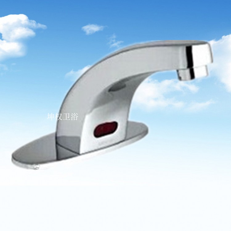 Kun Quan fully automatically closes the basin wash basin copper faucet single cold medical intelligent induction faucet hand washer