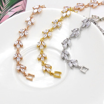 Japanese and Korean girls high-grade diamond zircon bracelet fashion personality ins summer bracelet simple Joker jewelry accessories