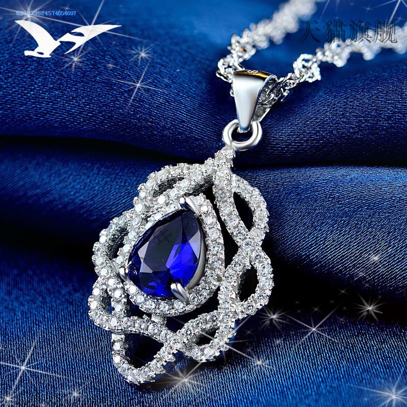 Trill paragraphs with TK925 silver red charity necklace with web celebrity female ceramic contracted male spring is small