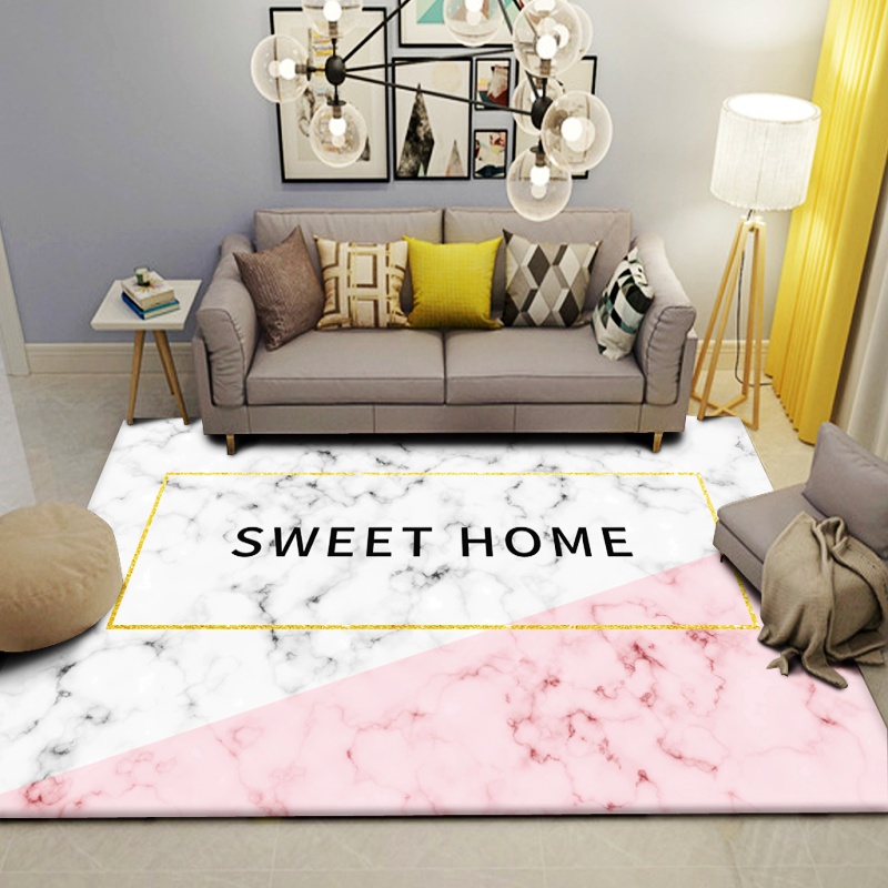 Âm thanh rung với thảm Bắc Âu thời trang đường phố phòng khách sofa bàn cà phê chăn đơn giản hiện đại đầy đủ phòng ngủ đầu giường chăn - Thảm báo giá thảm trải sàn hội trường