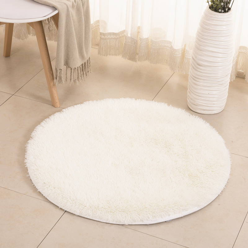 thảm sàn tròn đáng yêu ghế giỏ chuyển ghế máy tính phòng ngủ cạnh giường ngủ thảm đệm pad wicker yoga mat Thể hình - Thảm sàn miếng ghép sàn nhà