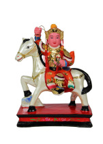 Vingli Buddha Solemn Buddha Camphor Sculpture Taiwan Color Gold Mounted Horse 8 10 12 16 19 inch