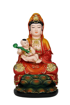 Vinli Buddha Resin - glass steel Buddha Dunhuang statue solemn Buddha Select Madame 12 inches