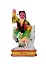 Vingli Buddha Zhuang Buddha Like Campang Wood Carving Taiwan Paint Cable Gold Qinggu Yu Crane 810121619 inches