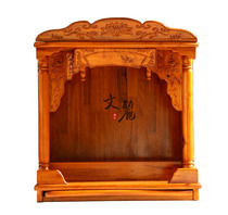 Wenli Buddhist utensils Buddhist hall supplies Buddhist altar tables sacred tower cabinets camphor wood Buddhist niches plain wall cabinets 68 wide
