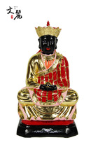 Vingli Buddha Majesty Buddha statue hand - made chamber carvings Taiwan color gold and clear water rock Zumashi Dao 19 inches