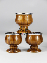 Wenli Buddhism equipment primary color chicken winged Wood stainless steel inner tank water purification Cup holy water cup for glass