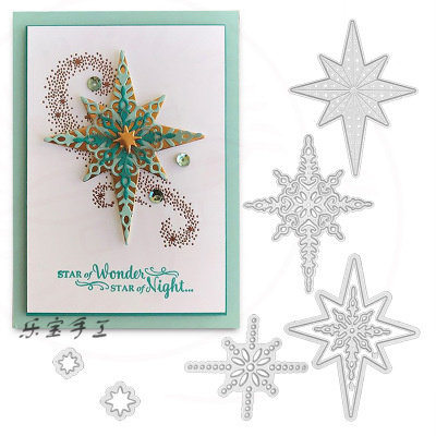 Snowflake transparent seal embossed template scrapbook carbon steel knife die DIY children puzzle paper art hand ledger molds