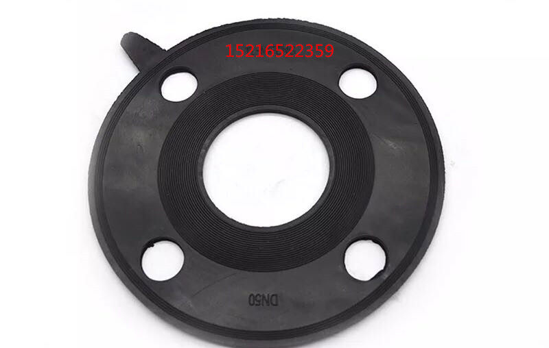 Plastic pad with perforated flange rubber ring Galvanized stainless steel 304-201 flange gasket mat Black rubber
