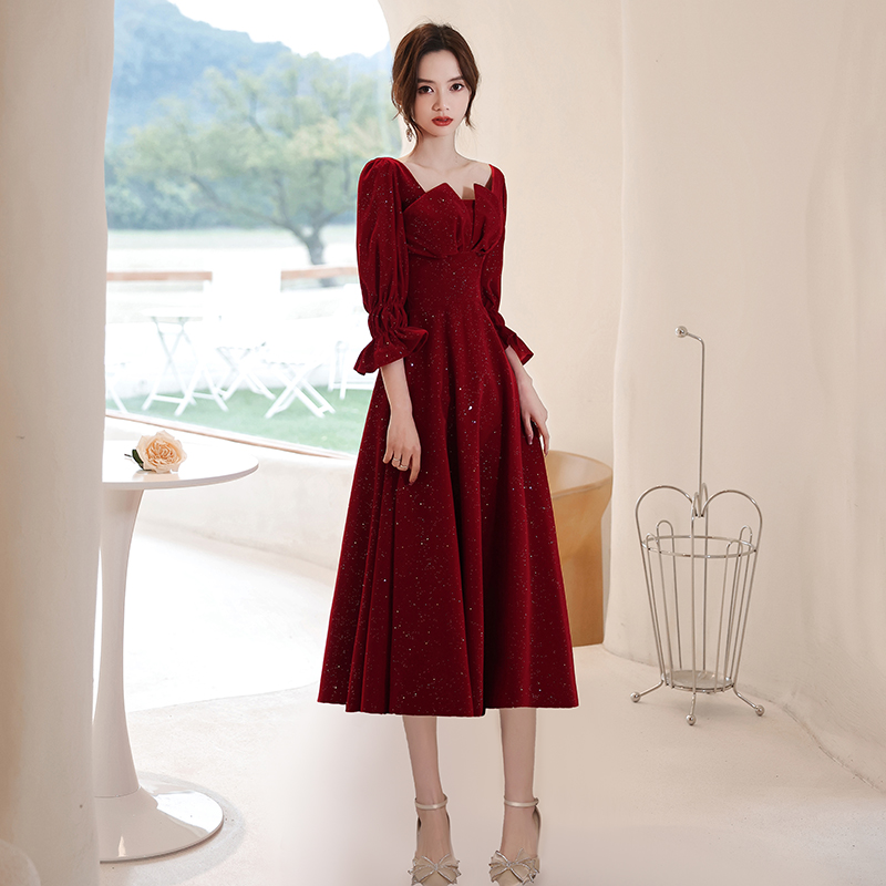  Burgundy, long, mid-length+XL   + $0.79 