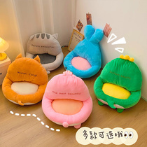 Lazy man ground bedroom cushion tatami backrest integrated floating window seat pier Pound thickened large floor fart cushion soft