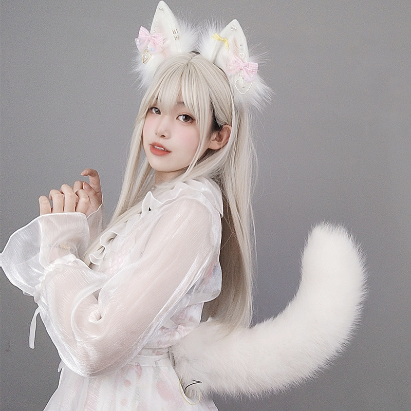 Handmade Plush Swinging Animal Tail, Two-Dimensional Anime Exhibition Movable Fox Tail, Cosplay Prop, Remote-Controlled Electric Tail Handmade Plush Swinging Animal Tail, Two-Dimensional Anime Exhibition Movable Fox Tail, Cosplay Prop, Remote-Controlled Electric Tail