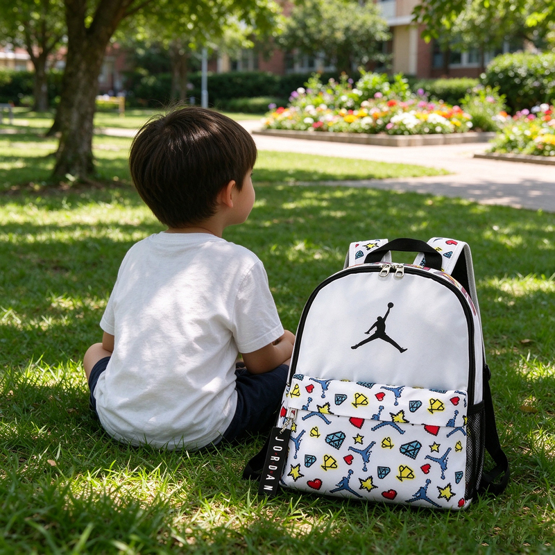 Jordan Nike Backpack Air Jordan Ultra-Light Travel Sports Backpack High-Value Aj Student Small School Bag