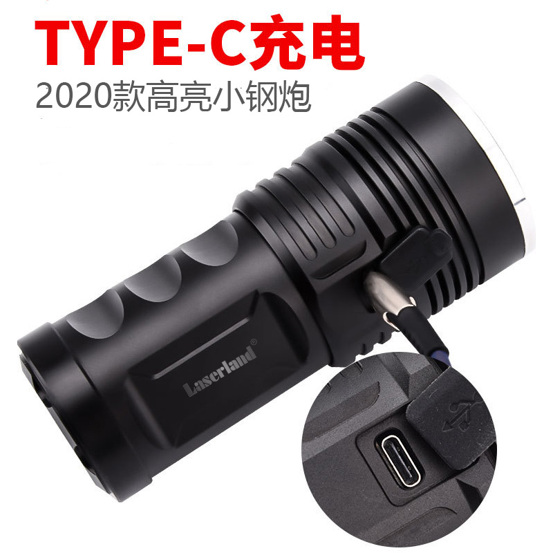 P50 intense light flashlight TypeC USB charging identification light wine to see wine wine line old wine for a long shot