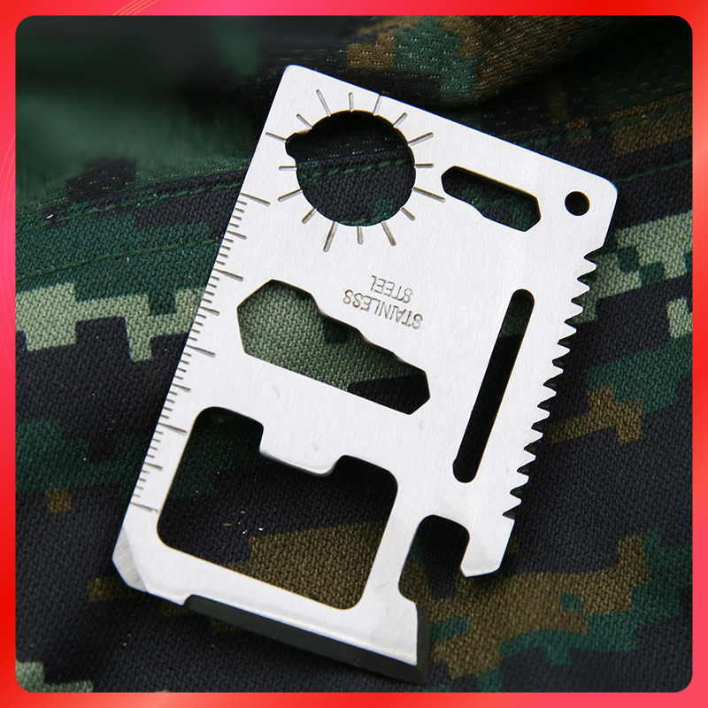 CB new outdoor folding Army knife card Multi-functional camping tool portable card knife demanding raw card equipment-Taobao