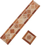 Европейская и американская средиземноморская волноводная плитка 120x600, угловая цветочная линия для коридора, гостиной, плинтуса пола