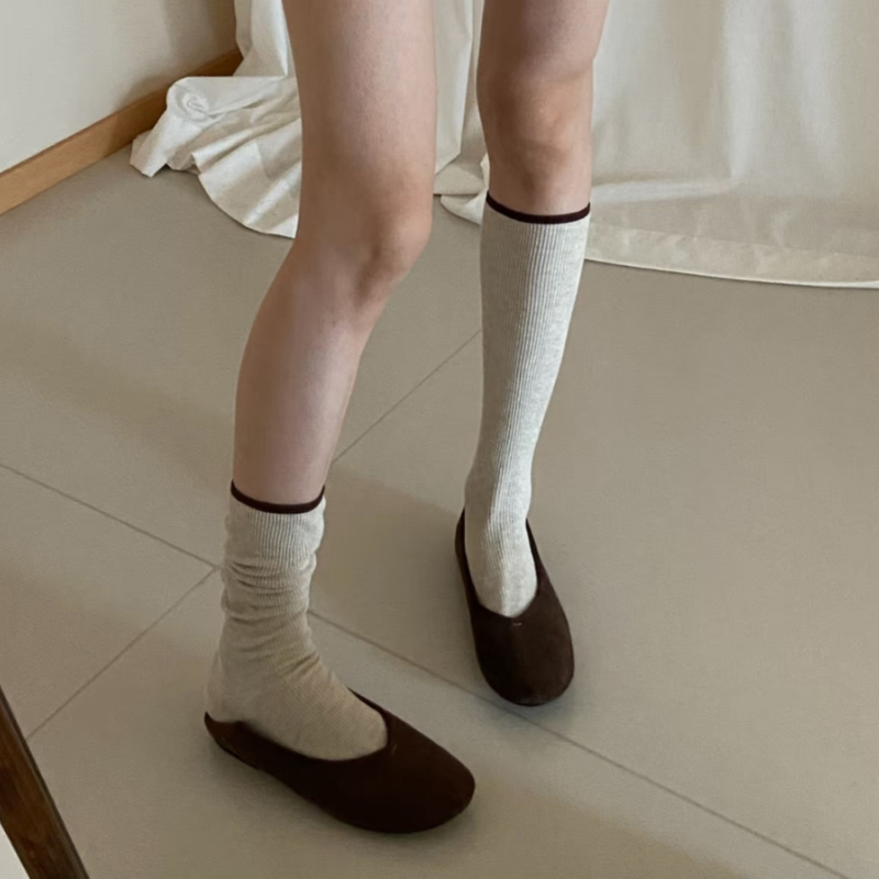 Sudden Drop in Temperature ~ Calf Socks Can Be Worn Now ~ Korean-Style Socks Are so Beautiful ~ Women's Socks
