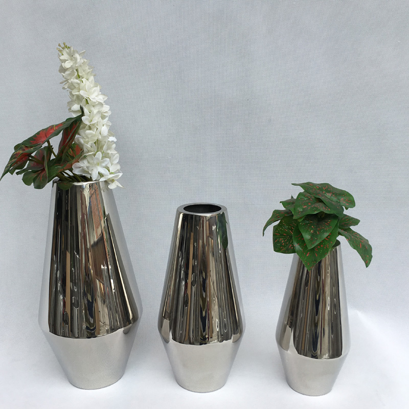 Stainless Steel Vase Countertop Metal Flower Holder Modern Fashion Vase Ornament Factory Direct Flower Arrangement Can be Electroplated