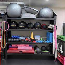 Gym Storage Rack Multi-Functional Sports Tool Storage Rack Yoga Mat Kettlebell Barbell Storage Rack