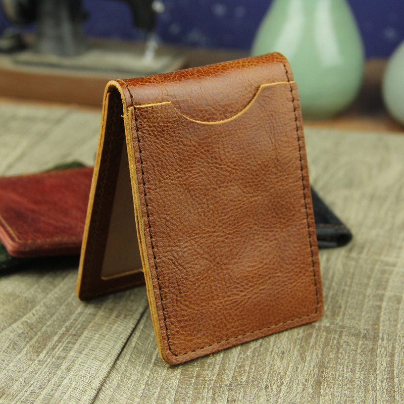 Handmade Cow Leather Driving License Leather Jacket Women Genuine Leather Walking License Clad Cow Leather Ultra Slim Motor Carpack Individuality Creativity-Taobao