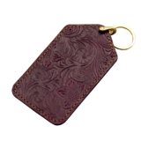 Медный кожаный чехол для проездного и картхолдер ручной работы, брелок, защитный чехол, воловья кожа