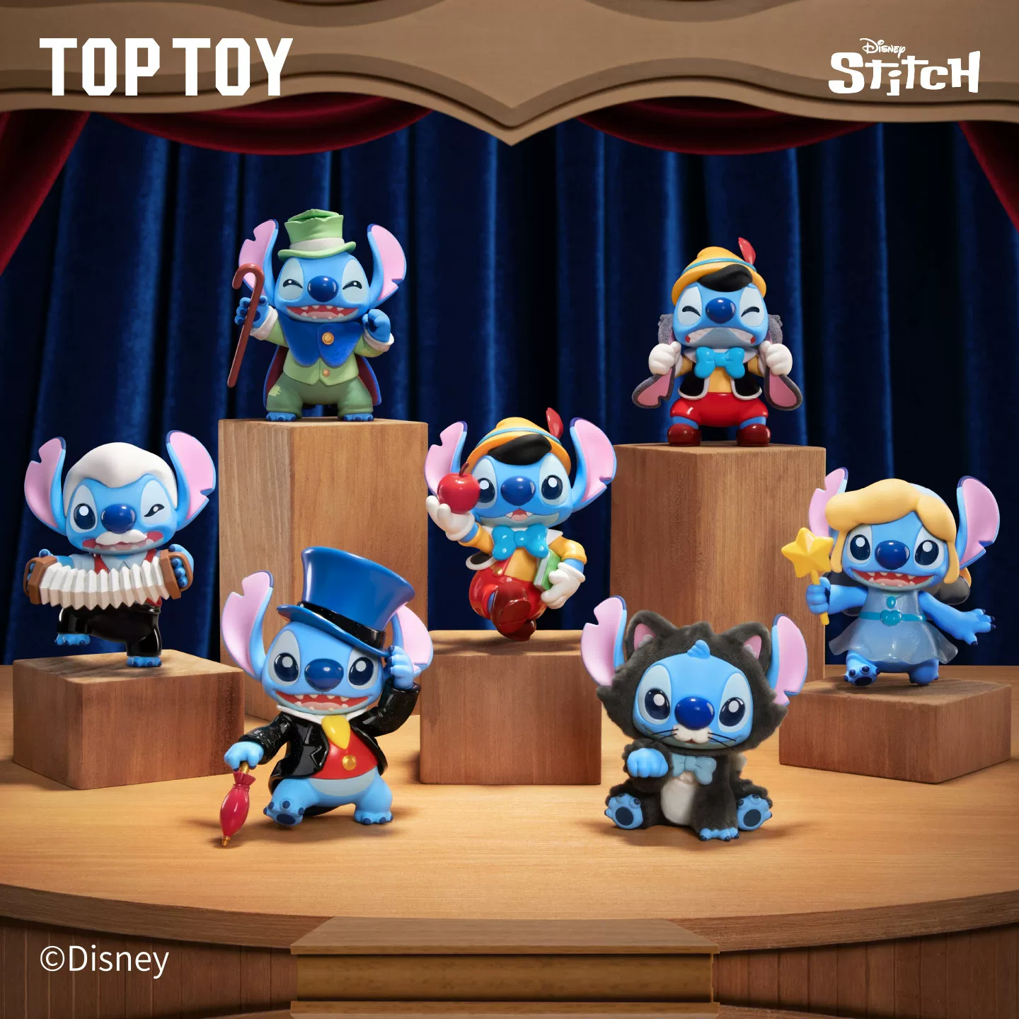 Подлинная игра Toptoys Штуцер Пиноккио Фантазийный театр Серия Слепая коробка Модный образец Периферийные украшения подарок