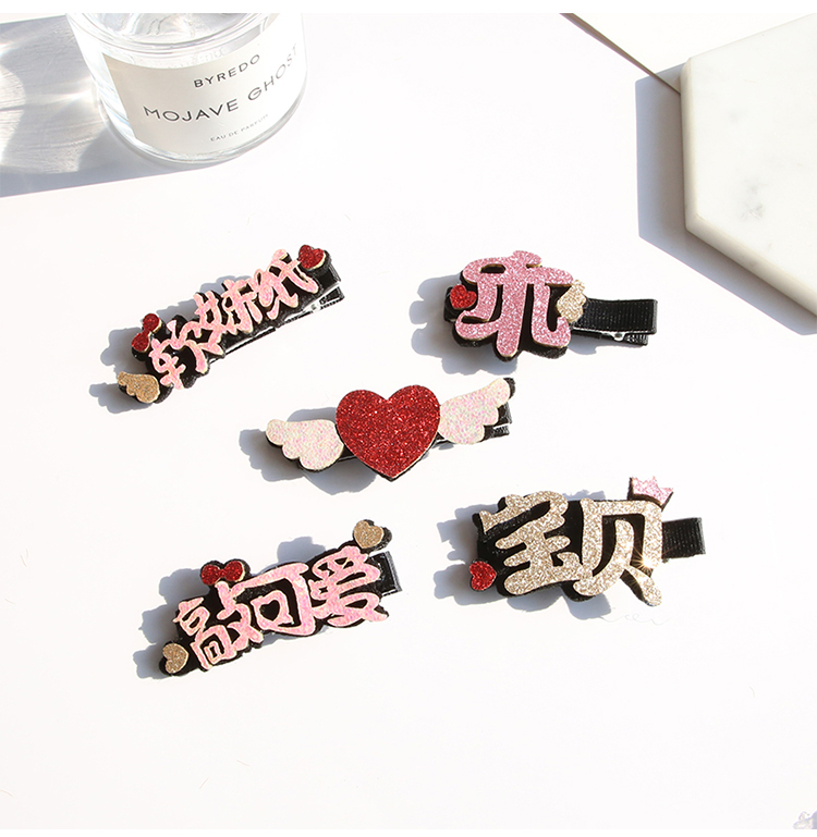 Dễ thương nhân vật Trung Quốc flash vải bên clip phụ kiện tóc trẻ em kẹp tóc nữ bé bangs clip cô gái kẹp tóc kẹp đầu trang sức - Phụ kiện tóc phụ kiện tóc ngắn