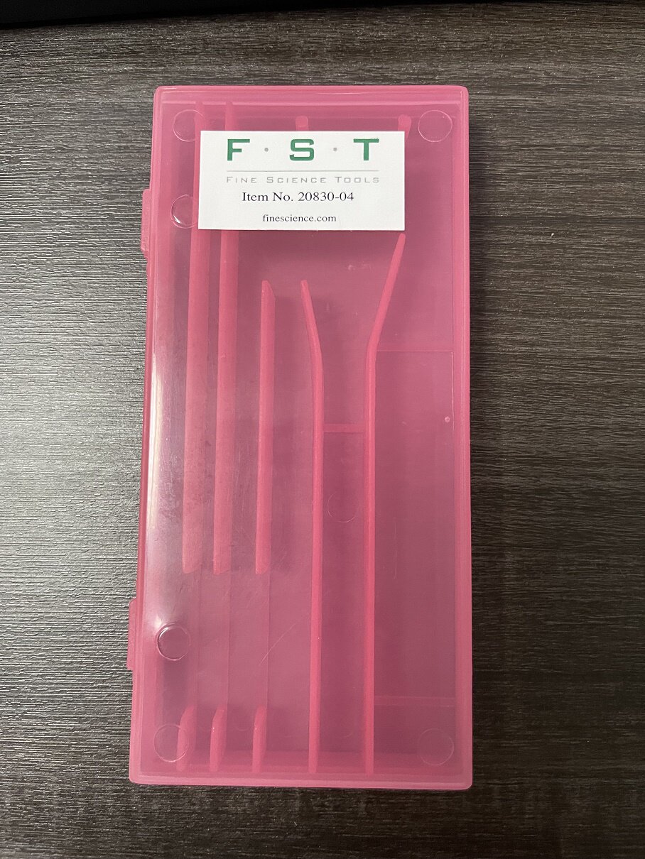 FST器械盒20830-04 镊子剪刀器械保护盒17*8*2cm