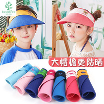 KK Tree Childrens hat summer boy girl sun hat baby sun hat anti ultraviolet empty top cool hat
