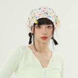 Летний носовой платок, модная повязка на голову, шейный платок, шарф, из хлопка и льна, в цветочек