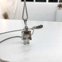  19studio(Your astronaut necklace)Korean ins Hong Kong style astronaut couple jewelry necklace for men and women