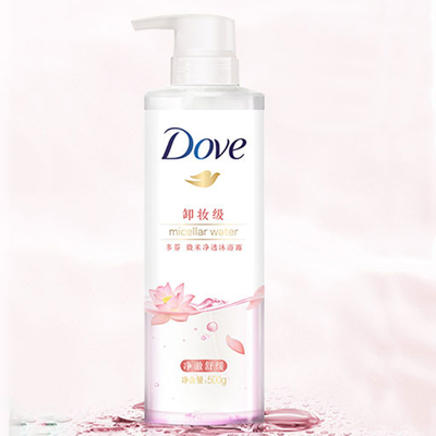 DOVE多芬微米净透可卸妆沐浴露乳舒缓温和不刺激莲花500G