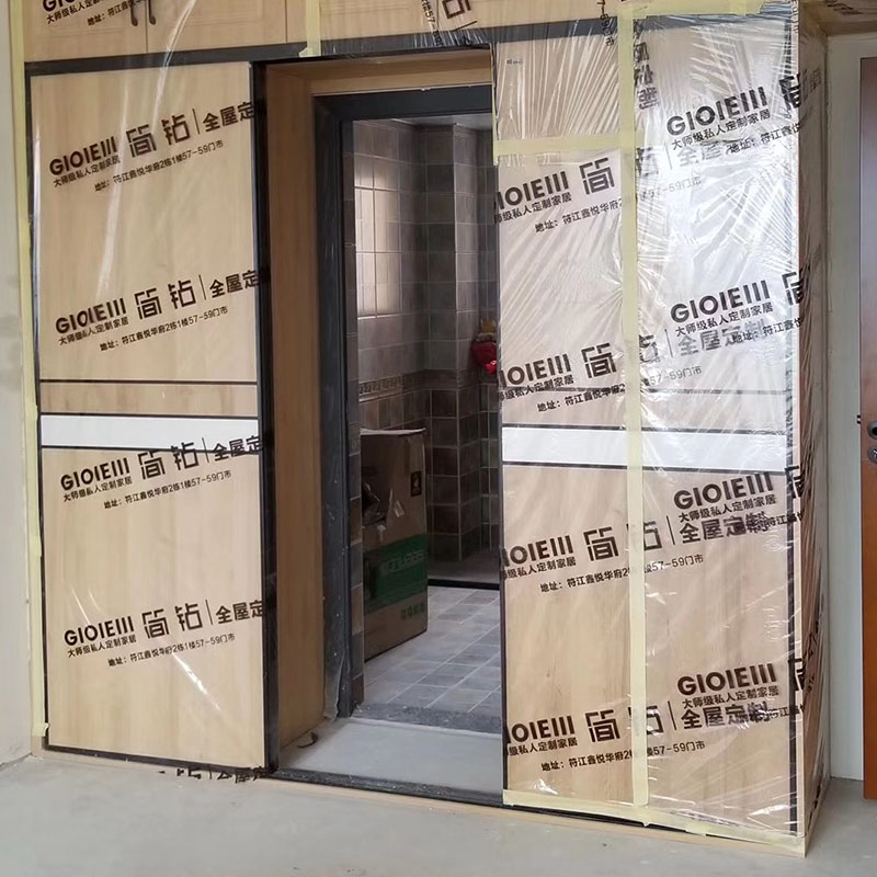 Decoration anti-paint doors and windows wooden doors pe transparent protective film wardrobe overall cabinet furniture moisture-proof film cabinet protection custom