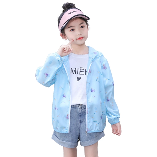 Дисней, детский солнцезащитный крем, одежда для защиты от солнца, летняя куртка подходит для мужчин и женщин, «Холодное сердце», УФ-защита