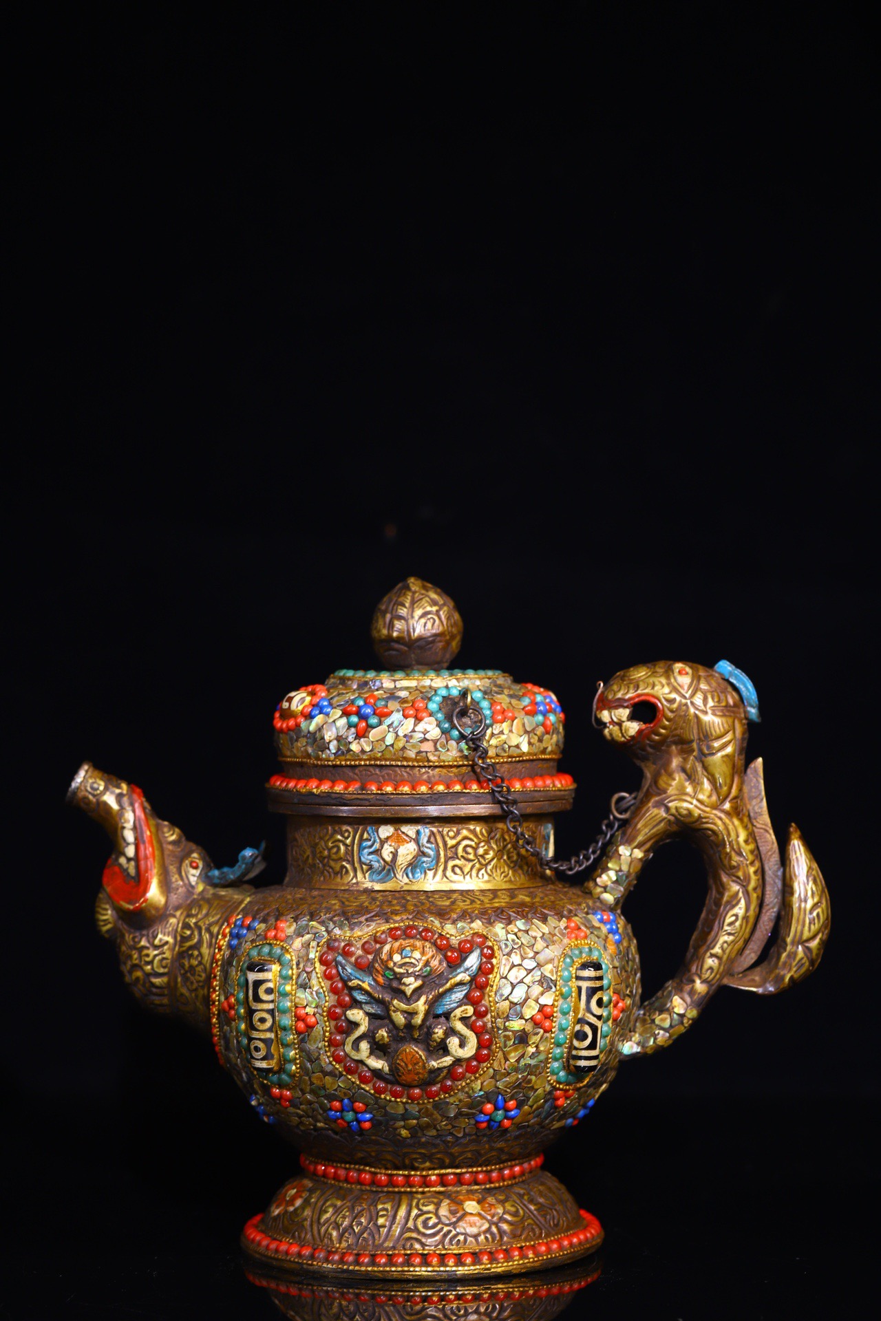 弌翁作 銅製 薄端 8．3kg 骨董 古玩 （古玩杂项收藏老铜器古