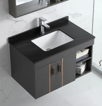 Light Extravagant Rock Board Integrated Basin Bath Cabinet Composition Solid Wood Bathroom Suit Toilet Wash Face Wash Basin Wash Terrace Basin