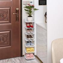 Large-capacity floor-standing vertical integrated shoe rack entry door beauty salon children narrow small toilet