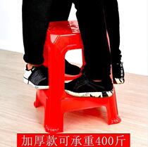Adult living room stool plastic stool home bench thickened high plastic small square stool plastic stool
